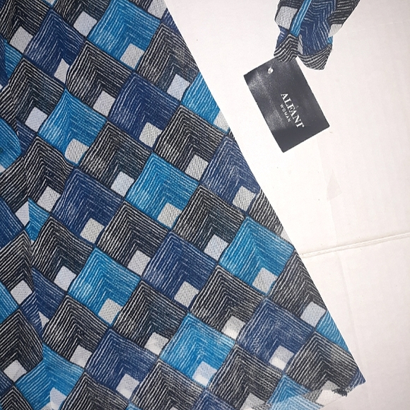 Beautiful NWT Plus Size V-neck Shirred 3/4 sleeve - Picture 6 of 13